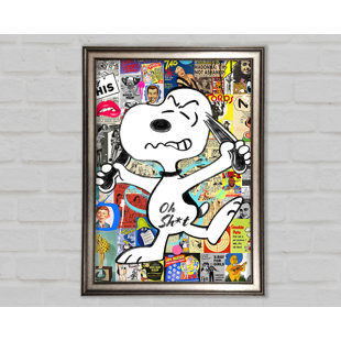 Snoopy canvas hot sale art